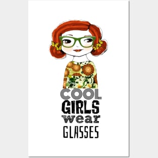 Cool Girls Wear Glasses -- Willa Posters and Art